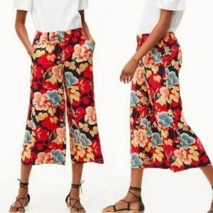 Ann Taylor Loft Wide Leg Tropical Pants